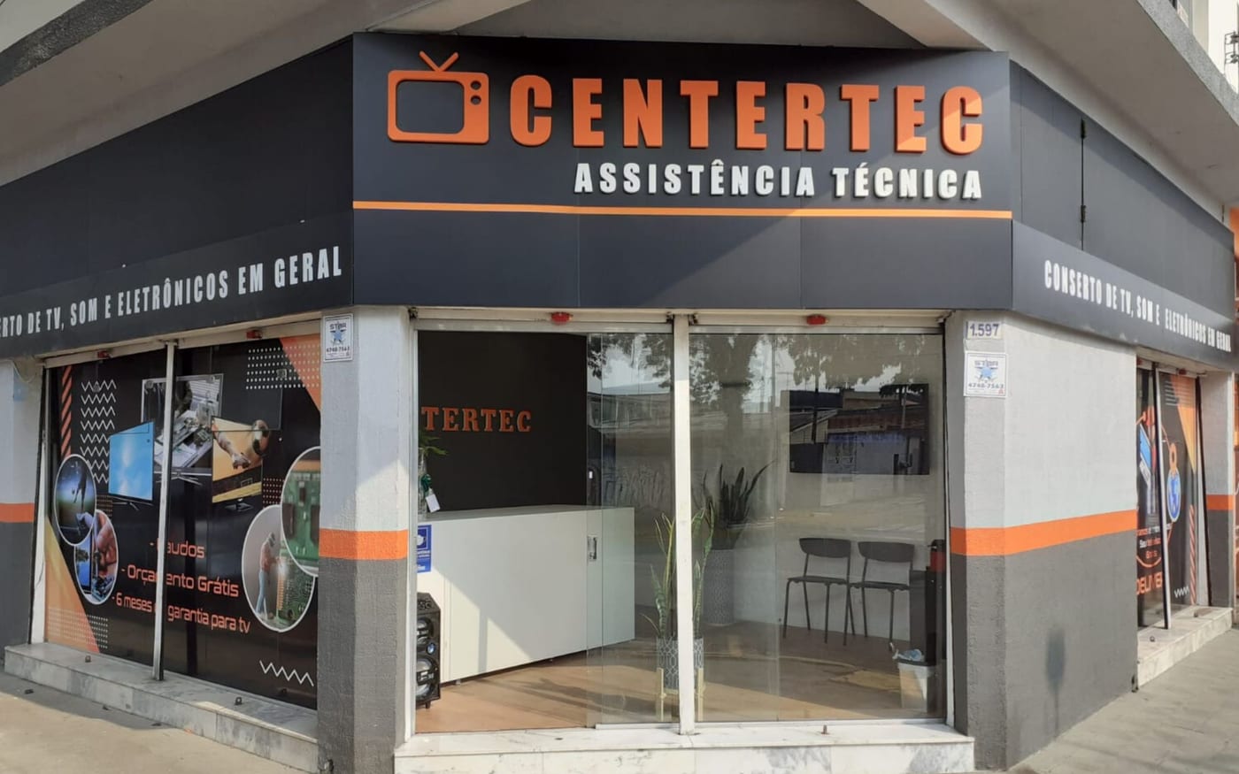 Fachada da loja Centertec em Suzano